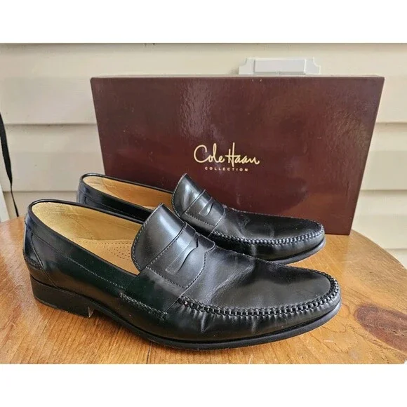 Cole Haan | Shoes | Cole Haan Mens Black Penny Loafer Size M  display picture 3